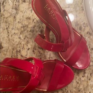 Ralph Lauren Red Fatythe High Heel